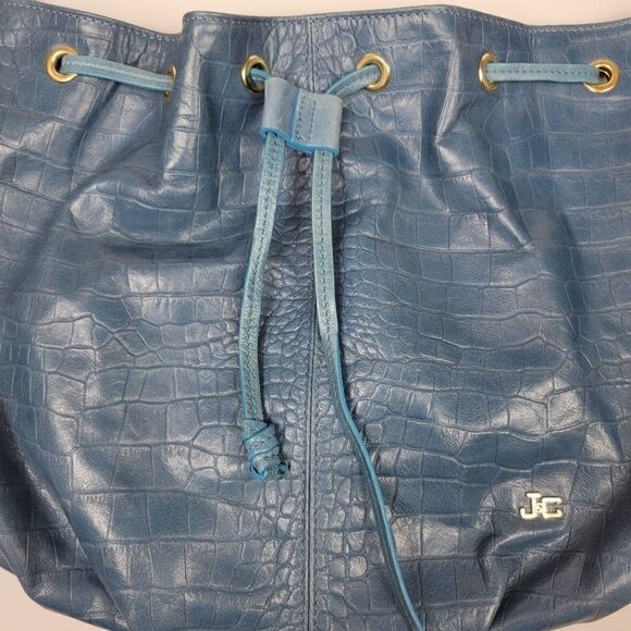 NWT Jacky & Celine Italian Leather Purse. Blue - Picture 4 of 14